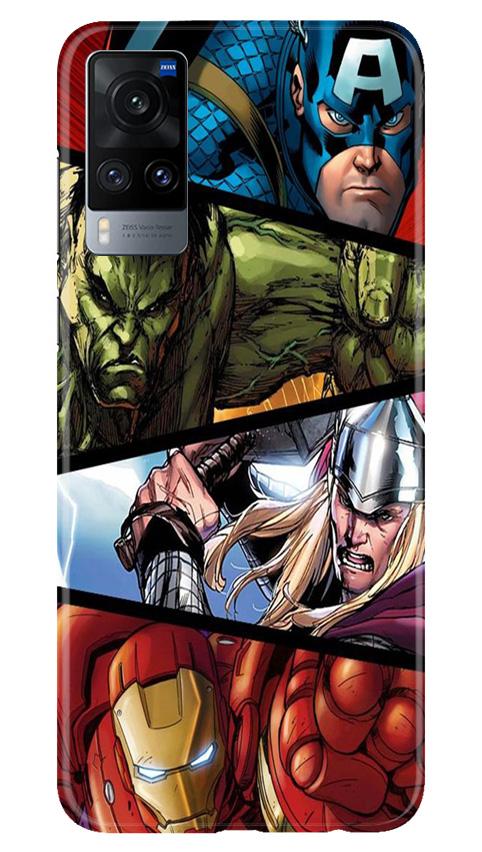 Avengers Superhero Case for Vivo X60  (Design - 124)