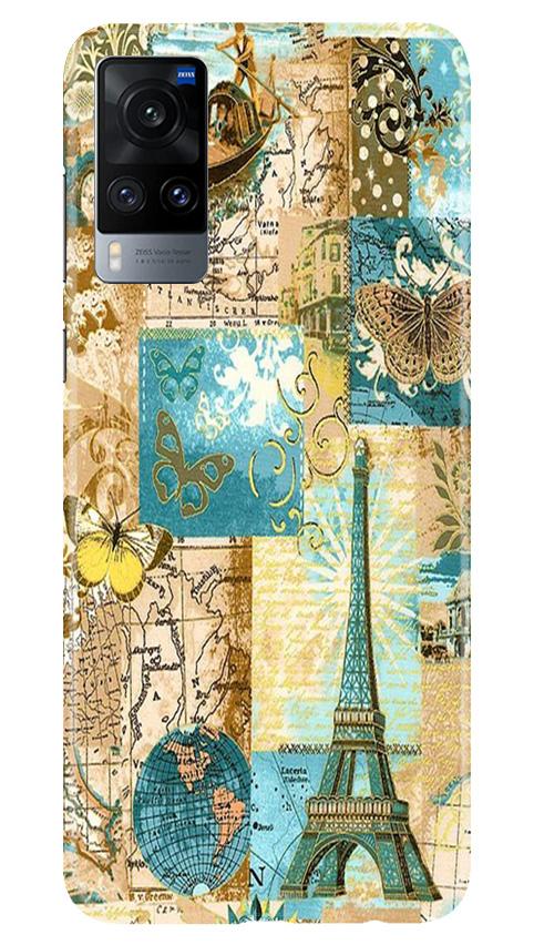 Travel Eiffel Tower Case for Vivo X60 (Design No. 206)