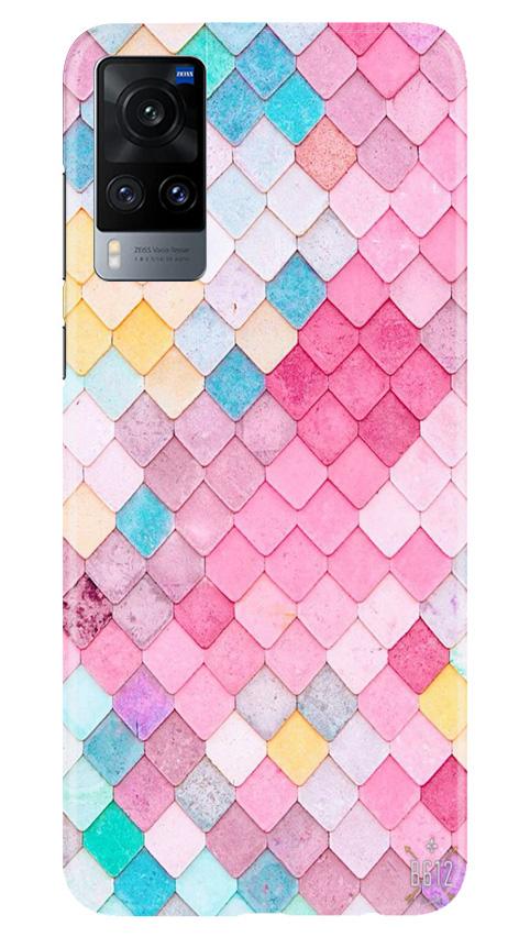 Pink Pattern Case for Vivo X60 (Design No. 215)