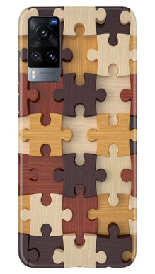 Puzzle Pattern Mobile Back Case for Vivo X60 (Design - 217)
