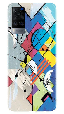 Modern Art Mobile Back Case for Vivo X60 (Design - 235)