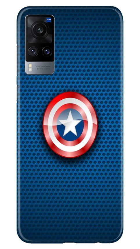 Captain America Shield Case for Vivo X60 (Design No. 253)
