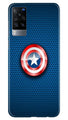 Captain America Shield Case for Vivo X60 (Design No. 253)