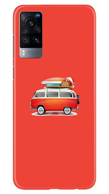 Travel Bus Mobile Back Case for Vivo X60 (Design - 258)