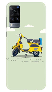 Vintage Scooter Mobile Back Case for Vivo X60 (Design - 260)
