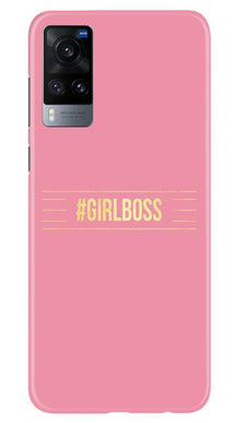Girl Boss Pink Mobile Back Case for Vivo X60 (Design - 263)