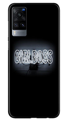 Girl Boss Black Mobile Back Case for Vivo X60 (Design - 268)