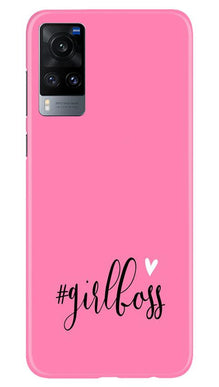 Girl Boss Pink Mobile Back Case for Vivo X60 (Design - 269)