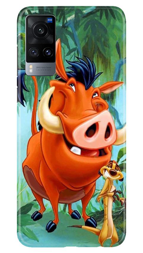Timon and Pumbaa Mobile Back Case for Vivo X60 (Design - 305)