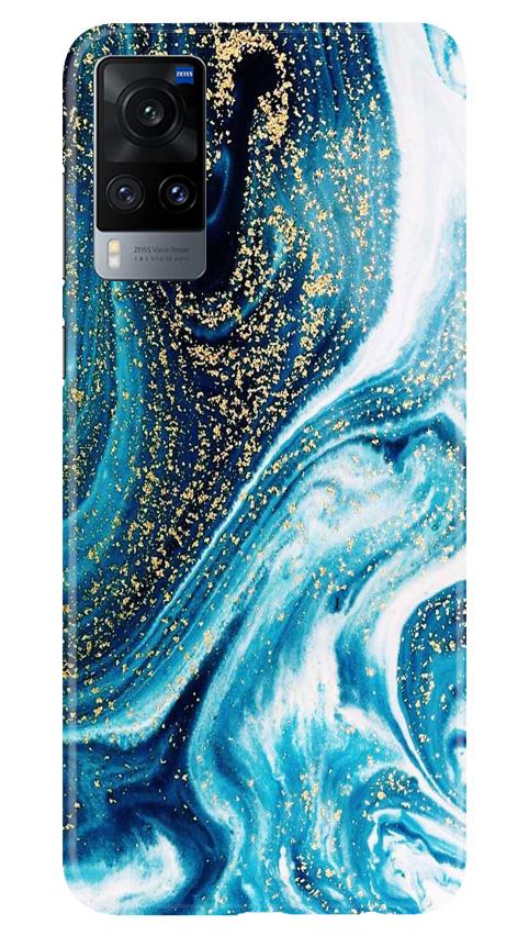 Marble Texture Mobile Back Case for Vivo X60 (Design - 308)