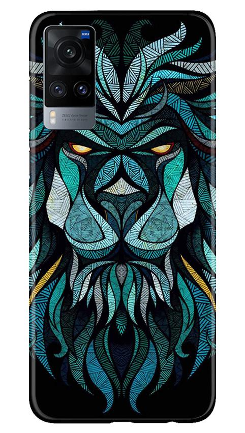 Lion Mobile Back Case for Vivo X60 (Design - 314)