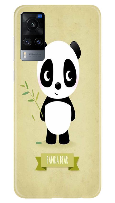Panda Bear Mobile Back Case for Vivo X60 (Design - 317)