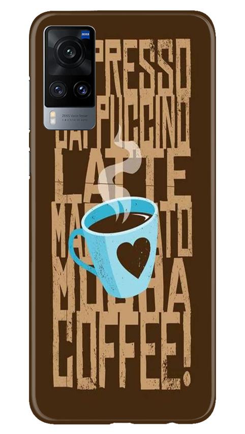 Love Coffee Mobile Back Case for Vivo X60 (Design - 351)