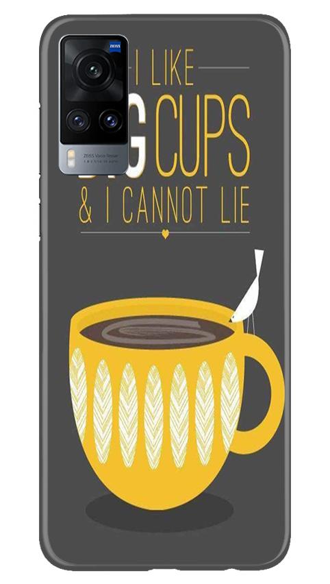 Big Cups Coffee Mobile Back Case for Vivo X60 (Design - 352)