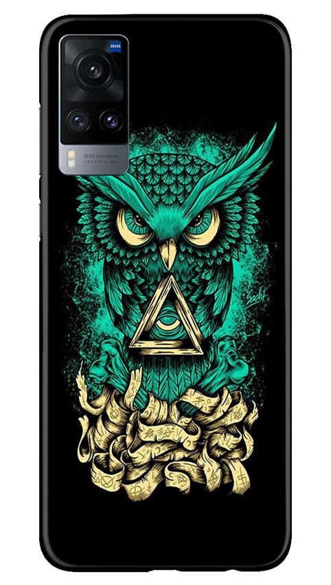Owl Mobile Back Case for Vivo X60 (Design - 358)