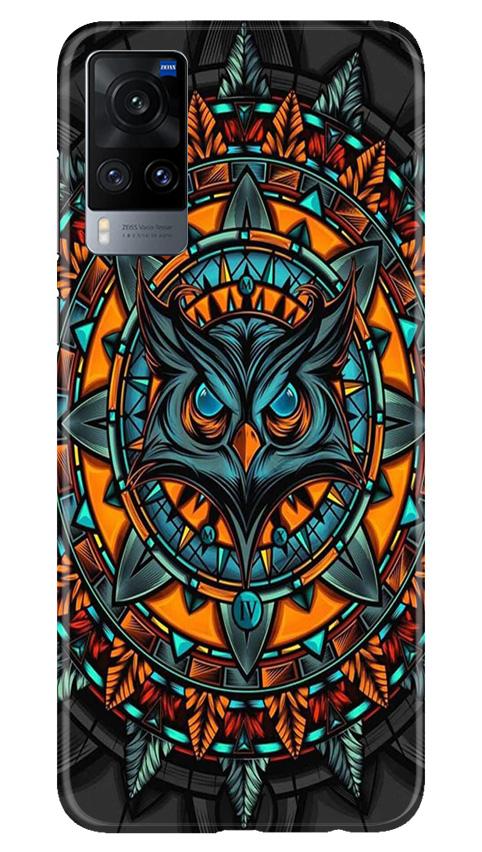 Owl Mobile Back Case for Vivo X60 (Design - 360)