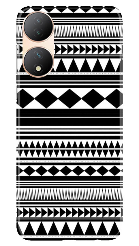 Black white Pattern Case for Vivo T2 5G