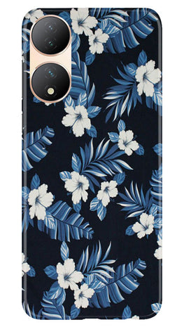 White flowers Blue Background2 Case for Vivo Y100 5G