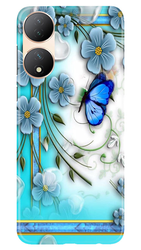 Blue Butterfly Case for Vivo T2 5G