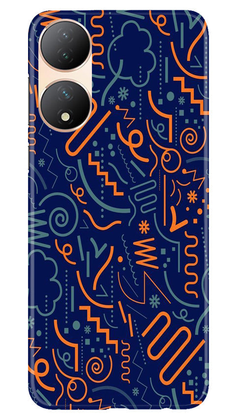 Line Art Baground Case for Vivo Y100 5G