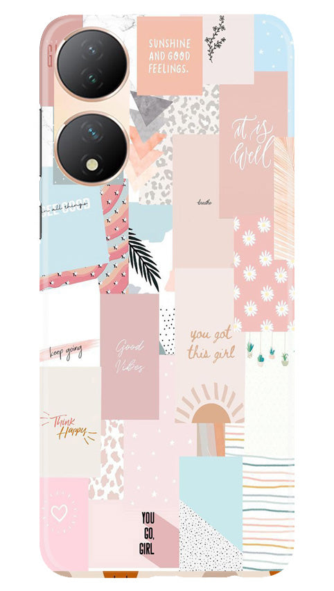 Shinny Blue Background Case for Vivo Y100 5G