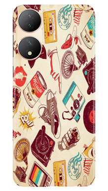 Vintage Mobile Back Case for Vivo Y100 5G (Design - 35)