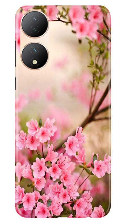 Pink flowers Case for Vivo T2 5G
