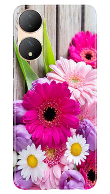 Coloful Daisy2 Mobile Back Case for Vivo Y100 5G (Design - 76)