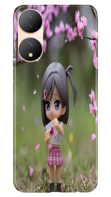 Cute Girl Mobile Back Case for Vivo Y100 5G (Design - 92)