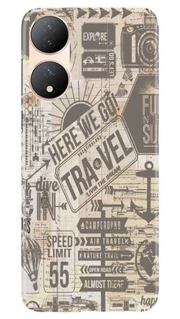 Travel Case for Vivo T2 5G(Design - 104)