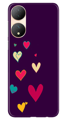 Purple Background Mobile Back Case for Vivo T2 5G  (Design - 107)