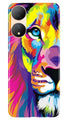 Colorful Lion Case for Vivo T2 5G  (Design - 110)
