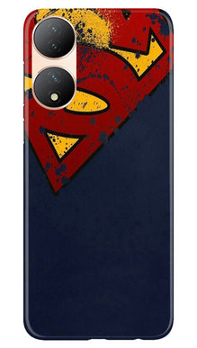 Superman Superhero Mobile Back Case for Vivo Y100 5G  (Design - 125)