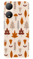 Leaf Pattern Art Case for Vivo T2 5G  (Design - 132)