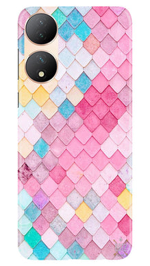 Pink Pattern Mobile Back Case for Vivo Y100 5G (Design - 184)