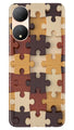 Puzzle Pattern Case for Vivo T2 5G (Design No. 186)