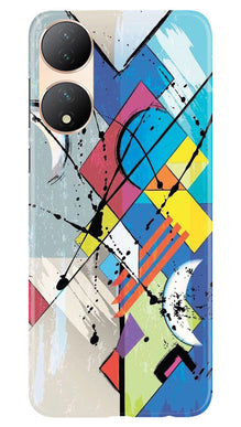 Modern Art Mobile Back Case for Vivo Y100 5G (Design - 204)