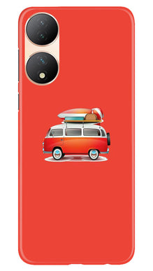 Travel Bus Mobile Back Case for Vivo T2 5G (Design - 227)