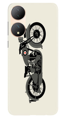 MotorCycle Mobile Back Case for Vivo T2 5G (Design - 228)