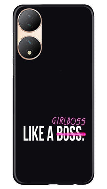 Like a Girl Boss Mobile Back Case for Vivo Y100 5G (Design - 234)