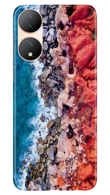 Sea Shore Mobile Back Case for Vivo T2 5G (Design - 242)