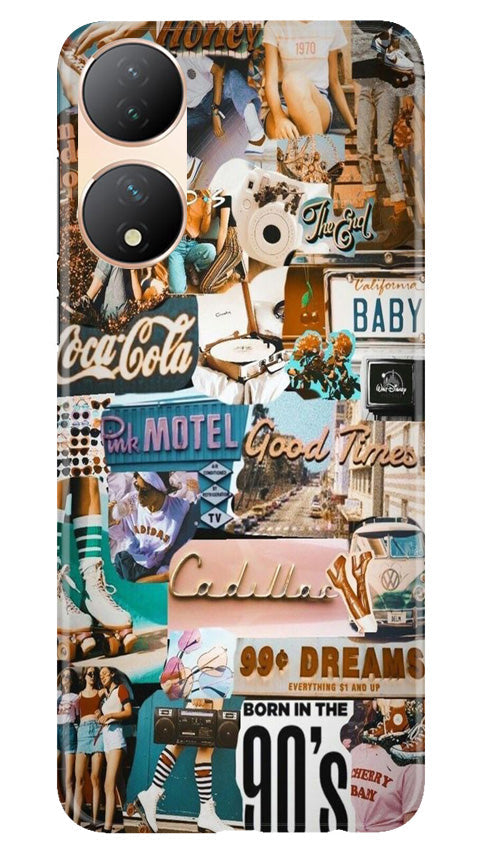Vintage Design Case for Vivo T2 5G (Design No. 253)