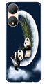 Panda Moon Mobile Back Case for Vivo Y100 5G (Design - 280)