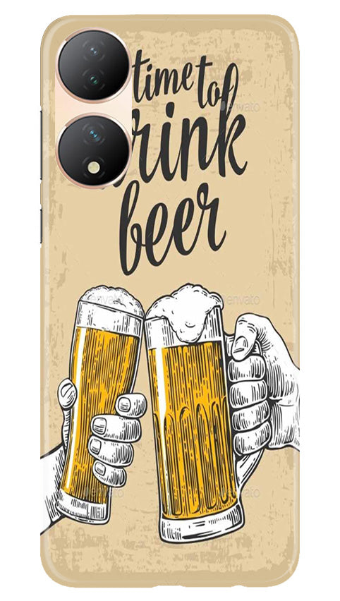 Drink Beer Mobile Back Case for Vivo T2 5G (Design - 290)