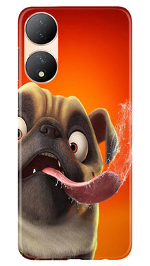Dog Mobile Back Case for Vivo T2 5G (Design - 303)