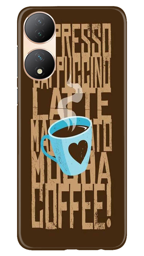 Love Coffee Mobile Back Case for Vivo T2 5G (Design - 311)