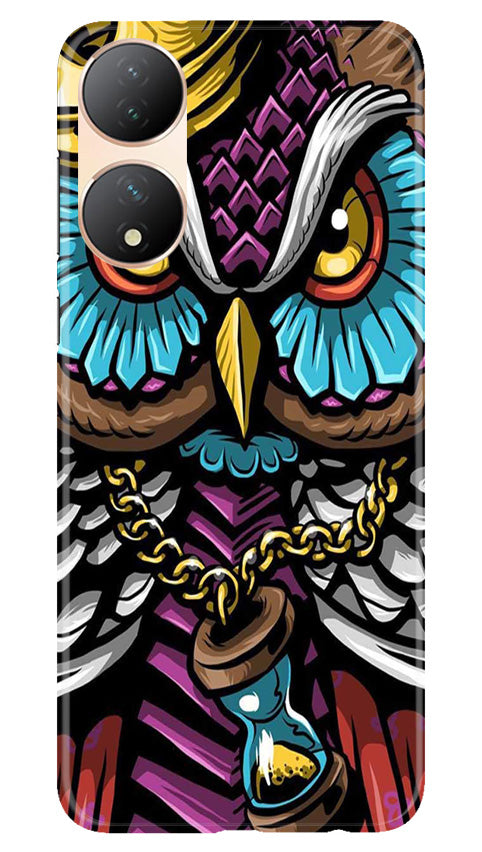 Owl Mobile Back Case for Vivo T2 5G (Design - 318)