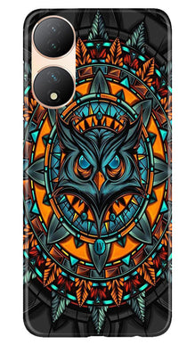 Owl Mobile Back Case for Vivo T2 5G (Design - 319)