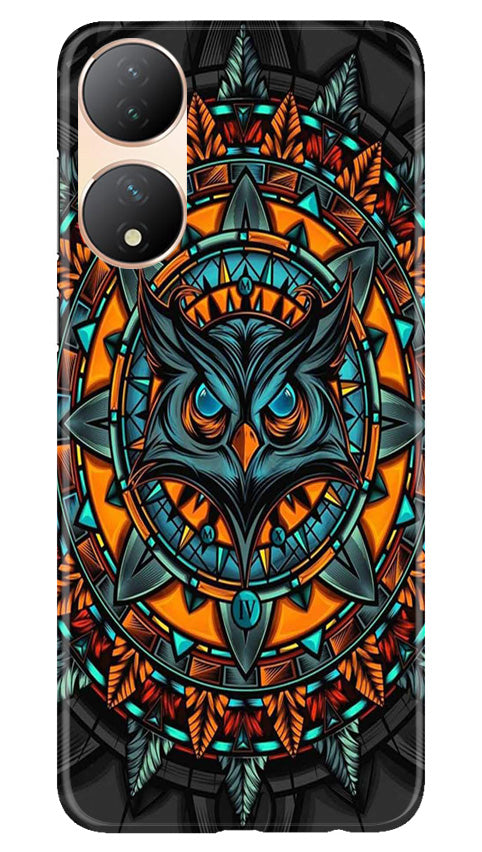 Owl Mobile Back Case for Vivo T2 5G (Design - 319)