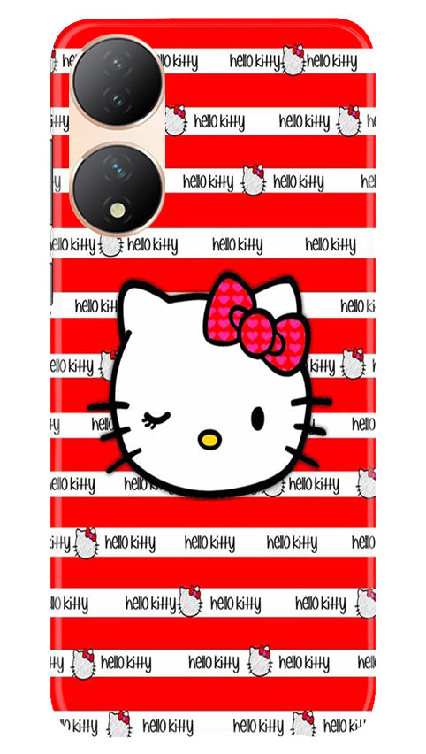 Hello Kitty Mobile Back Case for Vivo T2 5G (Design - 323)